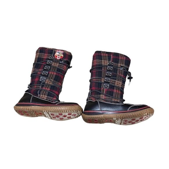 Pajar Plaid Winter Boots with Sherpa lining Sz 9-9.5 - Picture 3 of 10